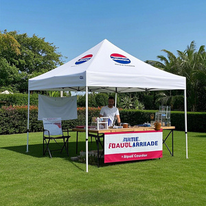 Tienda de exhibición comercial de aleación de aluminio personalizada fácil negro pop-up tente pop-up 10x10 tienda emergente <span class=keywords><strong>para</strong></span> negocios - Product Image 4