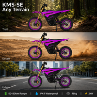 KMS-SE 50-80km Off-road Electric Motorcycle 48V 20.8Ah Lithium Battery, Suitable for Adult Off-road Forest Roads and Camping