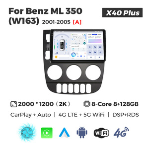 Radio Estéreo para Auto MEKEDE MS Android 15 de 8 Núcleos con WIFI Inalámbrico para Benz ML <span class=keywords><strong>350</strong></span> W163 2001-2005, Reproductor de DVD para Auto con GPS y Sistema de Audio RDS - Product Image 2