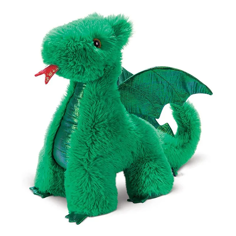 CPC dinosaurios verdes con alas suave peluche animal almohada dinosaurio relleno almohada