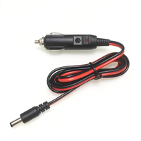 Cable de Encendedor de Cigarrillos de Cobre y PVC de 12V 24V, DC5521 5.5*2.1mm 22AWG 3A con Fusible e Indicador LED para Coche, Camión, Dashcam, GPS, Nevera Portátil