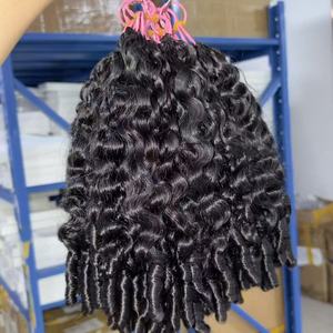 Extensiones de Cabello Humano Natural al por Mayor de Fábrica, Cabello Rizado Birmano para Crochet, Passion Twist, Faux Locs - Product Image 2