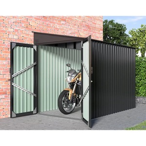 Cobertizo de Metal para ahorrar espacio al aire libre, cobertizo de almacenamiento para bicicletas y motocicletas, cobertizo de Metal para jardín - Product Image 6