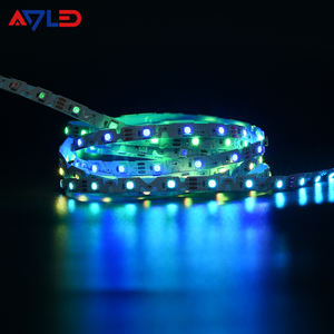 Bande LED intelligente pleine couleur intégrée DC12V SMD3535 SK6812 6mm RGBIC Zigzag 60 LED adressables pour l'ambiance de la salle de jeu - Product Image 6