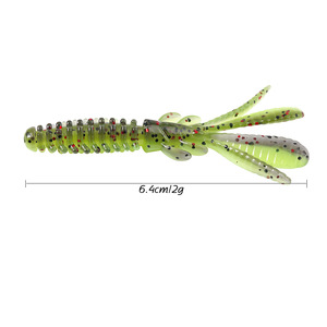 Nuovo Arrivo: Esca Artificiale <span class=keywords><strong>da</strong></span> 6,4 cm e 2g per <span class=keywords><strong>Trota</strong></span> e Spigola, Esche Morbide in Plastica per Pesca a Traina, Attrezzatura <span class=keywords><strong>da</strong></span> Pesca per Grandi Prede - Product Image 1