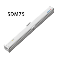 Módulo de movimiento con motor y rodamiento de husillo de bolas SDM75, carga útil de 15-25 kg, eje lineal compacto de aluminio a prueba de polvo para equipos de automatización CNC