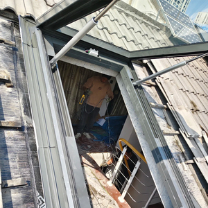 Cửa sổ mái kính mở thông minh điều khiển từ xa, chống thấm nước, khung nhôm, cửa sổ mái trượt đôi - Product Image 6