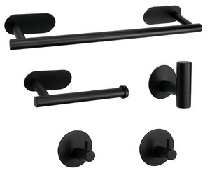 El juego de <span class=keywords><strong>accesorios</strong></span> de <span class=keywords><strong>baño</strong></span> de 5 piezas incluye una <span class=keywords><strong>roca</strong></span> de toalla autoadhesiva de 16 "+ soporte de papel higiénico + 3 <span class=keywords><strong>accesorios</strong></span> de ganchos multifuncionales - Product Image 2
