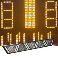 Barre LED longue à couleurs pleines, projecteur mural rétro, lumière auxiliaire stroboscopique de style vintage en métal, contrôle DMX512 pour