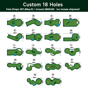 Venta al por Mayor de Campos de Práctica de <span class=keywords><strong>Golf</strong></span> Personalizados OEM de 9 y <span class=keywords><strong>18</strong></span> Hoyos, Mini Campos de <span class=keywords><strong>Golf</strong></span> de Alta Calidad, Duraderos y Premium, Ayudas para el Entrenamiento de <span class=keywords><strong>Golf</strong></span> - Product Image 4