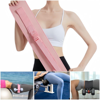 Ceinture de poussée de hanche réglable WENHAO en polyester avec coussin épais en éponge et sangle de maintien pour haltères, idéale pour les exercices de pont fessier à domicile