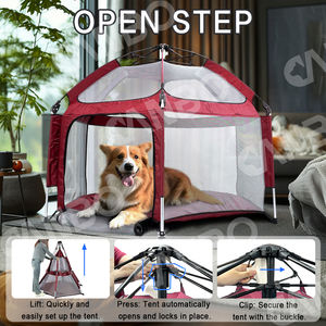 קנבו באיכות גבוהה נייד נוח <span class=keywords><strong>6</strong></span> הצדדים כלב פלייפן מתקפל מיטה - Product Image 5