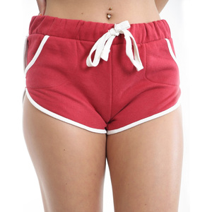 Premium Women's High Waist Breathable Knit Polyester Cotton Blend Casual Soft Stretch Everyday Lounge Gym Fitness Sports Shorts - Product Image 4