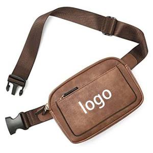 Sac à bandoulière en cuir à motif cheval fou sac banane classique sacs de taille de voyage rétro pour femmes et hommes - Product Image 3