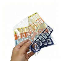 Autocollant transparent pour contenants de médicaments, autocollant auto-adhésif imperméable pour l'emballage des produits de santé et de bien-être