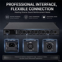 Profesyonel 1U 2/4 Kanallı 3200W Ultra İnce Dijital Yüksek Güç Amplifikatörü, Çoklu Koruma ve Kararlı Yüksek Kaliteli Çıkış ile