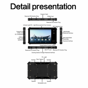 IP65 không thấm nước 8 inch công nghiệp máy tính bảng PC 4G LTE bền q801 di động giành chiến thắng máy tính IPS màn hình cảm ứng Intel Windows 10 gồ ghề - Product Image 4