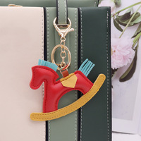 2025 Shenglu Luxe Cuir PU Charme Cheval Ailes d'Ange Sac Seau de Clé de Voiture avec Pendentif Poney Pégase Cadeau Économique avec Boucle Chaîne