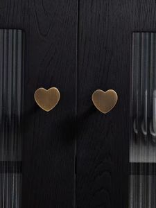 Hot Sale Solid <strong>Antique</strong> Brass Heart <strong>Drawer</strong> Pulls and <strong>Knobs</strong> for Kids' Room Lovely Kitchen Cabinet <strong>Knob</strong> Bronze - Product Image 3