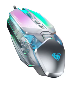 อูล่า S33 เมาส์สำหรับเล่นเกมแบบมีสาย 2000 DPI RGB แบ็คไลท์แบบกลไก 7 ปุ่มตั้งโปรแกรมได้ตามหลักสรีรศาสตร์ USB สำหรับพีซี/แล็ปท็อป/เดสก์ท็อป/แมค - Product Image 2