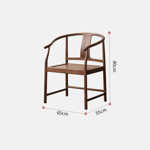 Ghế gỗ óc chó Bắc Mỹ kiểu hiện đại Trung Hoa, bền chắc, chất liệu gỗ nguyên khối, dùng làm ghế nghỉ ngơi cho phòng ngủ, căn hộ, phòng khách - Product Image 5