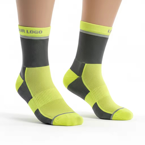 Wholesale Custom Design <b>Compression</b> Cycling <b>Socks</b> Breathable Non-Slip Crew <b>Socks</b> for Outdoor Road Bike Sports - Product Image 3