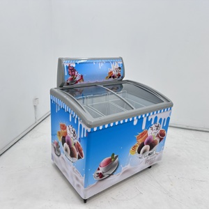 Hot Sales Ice Display <b>Freezers</b> Popsicle <b>Freezer</b> 280L/350L/450L Curved Top Glass Door Osd-128-70/osd-148-85/osd-318-105 Gelato Fr - Product Image 3