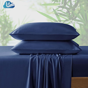Cloudland 400 Tc Organic Bamboo Sateen Weave Queen Size Juego de sábanas de algodón moderno 4 piezas al por mayor