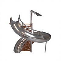 Escalier en colimaçon en acier inoxydable, design moderne intérieur, durable, écologique, couleur et taille personnalisables