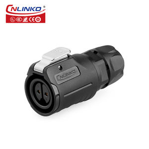Wasserdichter Elektrischer Steckverbinder <span class=keywords><strong>2</strong></span>-polig Kabel 10A 400V Push-Pull Industriestecker - Product Image 2