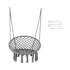 <span class=keywords><strong>Hamaca</strong></span> de lona de algodón duradera para jardín al aire libre con diseño ergonómico para patio, dormitorio o descanso, colgante perezoso informal - Product Image 4