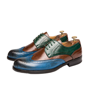Mocassins en cuir véritable pour hommes, chaussures de marche décontractées solides pour le printemps, grandes tailles 39-47, style rétro - Product Image 1
