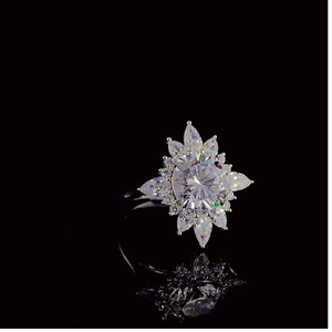 เครื่องประดับเพชรแล็บโกรนทรงกลมเจียระไนแบบบริลเลียนท์ ทองคำ 14K ชุบทองคำแท้ ได้รับการรับรองจาก IGI สำหรับผู้หญิง เครื่องประดับหรูหราทันสมัย - Product Image 2