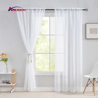 ARODDY Rideau en voile de polyester respirant, couleur unie, longueur et largeur personnalisées, 254*213cm, pour maison de vacances