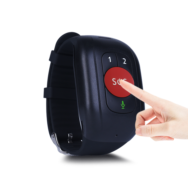 4G Elderly Fall Detection Sos Panic Emergency Button Bracelet Gps Tracking Device Connect to the Call Center