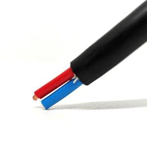 Fabrieksmatig flexibele RVV <span class=keywords><strong>2</strong></span>-aderige 1,5 mm² 300/500V PVC-geïsoleerde koperdraadkabel voor bovenleidingen en energietoevoer in gebouwen - Product Image 1