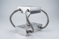 Isolateur de câble hélicoïdal Hoan GR1-1.3D-A - Montage en aluminium/acier inoxydable avec revêtement en néoprène - Garantie 1 an