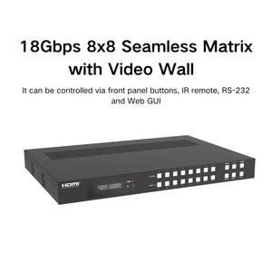 PINWEI 8X8 4K60Hz <span class=keywords><strong>HDMI</strong></span> pengalih matriks mulus dengan <span class=keywords><strong>Audio</strong></span> dan optik L/R AUX pemisah <span class=keywords><strong>Audio</strong></span> Multiviewer - Product Image 3