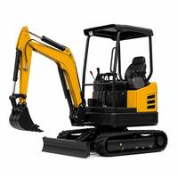 Mini-excavatrice compacte sur chenilles de 1,8 tonne SY16C avec moteur Yanmar, moteur hydraulique et pompe pour la construction