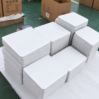 Tapis de jeu personnalisé en caoutchouc naturel résistant à l'eau, vierge pour sublimation, blanc, rectangulaire, pour souris de jeu, avec bords cousus