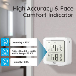 Manufacturer WiFi Temperature and Humidity Sensor <b>Controller</b> Meter LCD Display Temperature Humidity Meter - Product Image 4