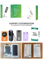 Power Bank Portabel 50000mAh Pengisian Cepat 22.5W Layar LED Pengisi Daya Ponsel Portabel untuk Ponsel 17/16pro