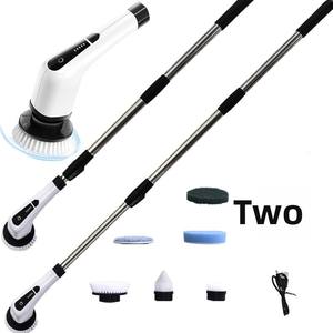 HC02 şarj edilebilir elektrikli fonksiyonlu temizleme fırçası su geçirmez banyo Set uzun teleskopik çubuk hiçbir ölü açı fırça fırça - Product Image 4