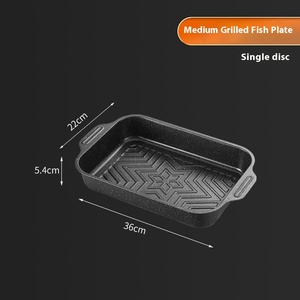 <span class=keywords><strong>Plaque</strong></span> de poisson grillée <span class=keywords><strong>rectangulaire</strong></span> en acier au carbone pour cuisinière à <span class=keywords><strong>induction</strong></span> à usage domestique et commercial - Product Image 6