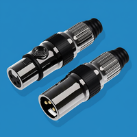 Connecteur XLR professionnel RASANTEK 3 broches mâle/femelle plaqué or, câble de microphone, équipement audio-vidéo HiFi