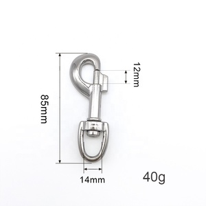 Mousquetons en métal pour porte-clés, mousquetons pivotants de 15 mm pour laisse de chien - Product Image 3