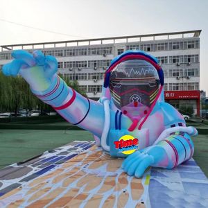Modèle publicitaire géant gonflable pour festival de musique, Astronaute avec lumières LED, Personnage de dessin animé en PVC étanche, Personnalisable - Product Image 3