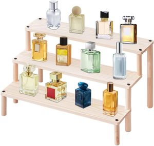 Solid Wood Double Tier Eco-Friendly Multifunction Desktop Display <b>Storage</b> Rack <b>for</b> <b>Kitchen</b> and Bathroom - Product Image 4
