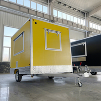 Cuisine mobile de 3 m (10 pieds) pour snacks, hot-dogs, hamburgers, pizzas, churros, BBQ, bonbons, chips, personnalisable, résistante à la rouille, remorquable