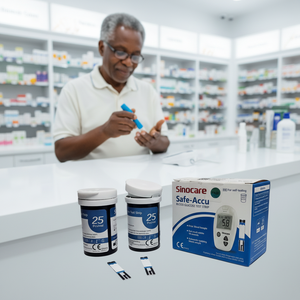 Tiras Reactivas <span class=keywords><strong>para</strong></span> Glucómetro y <span class=keywords><strong>Lancetas</strong></span> Sinocare Safe Accu - Product Image 1